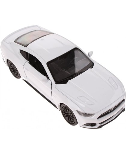 Welly Metalen Ford Mustang 2015 Wit 12 Cm