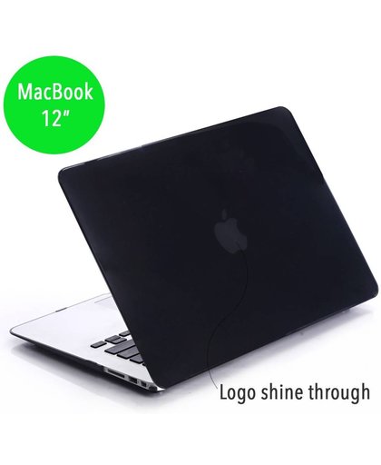 Lunso - hardcase hoes - MacBook 12 inch - glanzend zwart