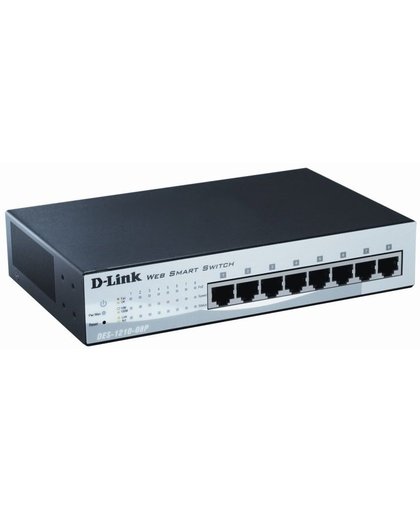D-Link DES-1210-08P netwerk-switch Managed Fast Ethernet (10/100) Zwart Power over Ethernet (PoE)