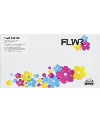 FLWR CE505X toner zwart / Alternatief CE505X / CF280X (HP)