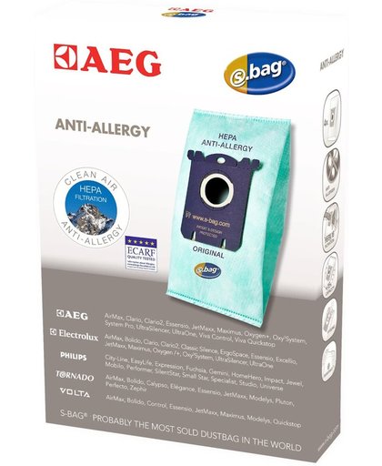 stofzak filt (doosje) S-Bag Anti-Allergy 4st.