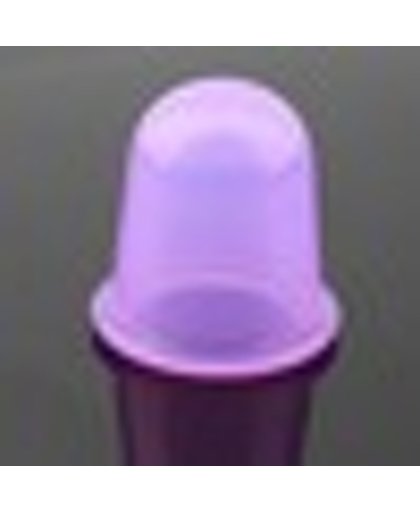 Cellulite 7 cm massage cup voor benen, groot formaat, siliconen cup, kleur PAARS