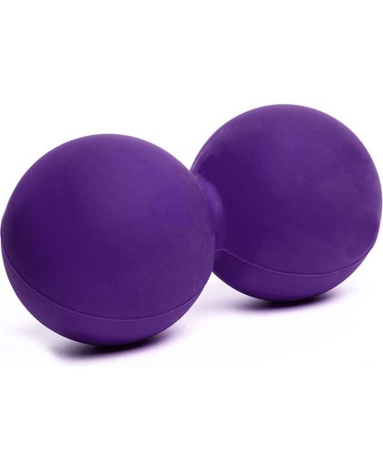 #DoYourFitness - Massagebal - »Globo« - Lacrosse Bal (Twinball) / Fasciaball voor effectieve zelfmassage - 12,5 x 6,4 cm - lila