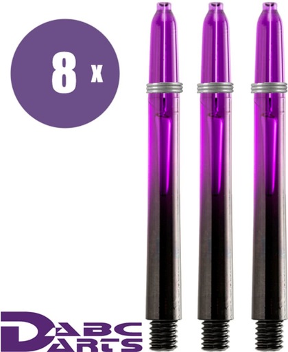 ABC Darts kunststof darts shafts vision X paars 8 sets medium dartshafts