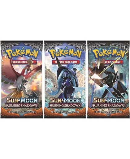 Pokemon 3 Booster Pakjes Sun & Moon Burning Shadows