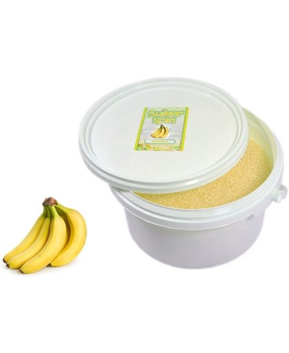 Suikerspinsuiker banaan 1,5 KG in afsluitbaar emmertje