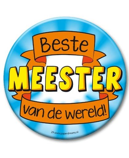 XL Button - Beste Meester (Doorsnee 10 cm)