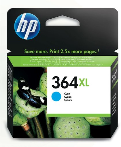 HP 364XL originele high-capacity cyaan inktcartridge