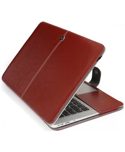 Laptophoes Voor MacBook Air 13 inch - Laptoptas - met sluiting - Bruin