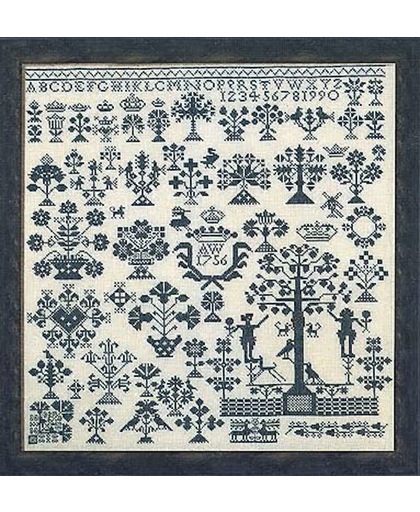 borduurpakket 39-0399 merklap, anno 1756