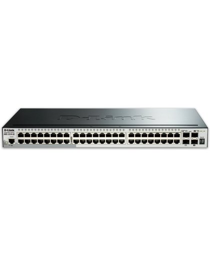 D-Link DGS-1510-52X Beheerde netwerkswitch L3 Gigabit Ethernet (10/100/1000) 1U Zwart netwerk-switch