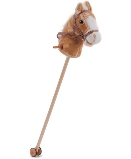 New Classic Toys - Stokpaard - Licht Bruin - Pluche - 91 cm