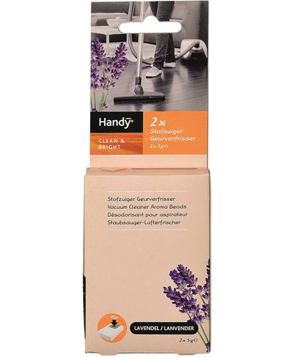 Handy stofzuiger geurkorrels - 2 zakjes verfrissende lavendelgeur