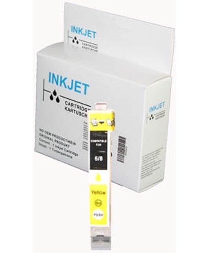 Toners-kopen.nl BCI-3E BCI3E alternatief - compatible inkt cartridge voor Canon BCI 3E/6 geel wit Label