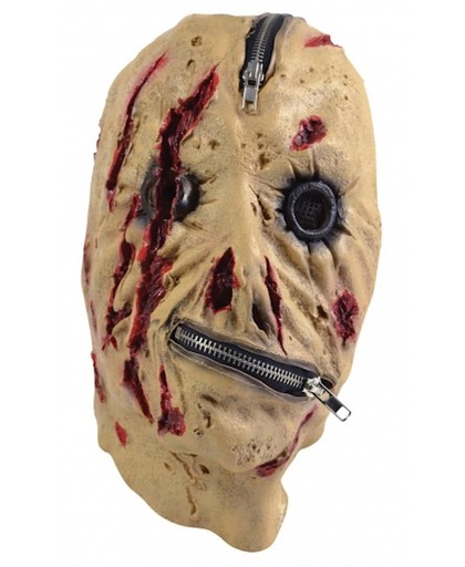Halloween Horror masker met rits