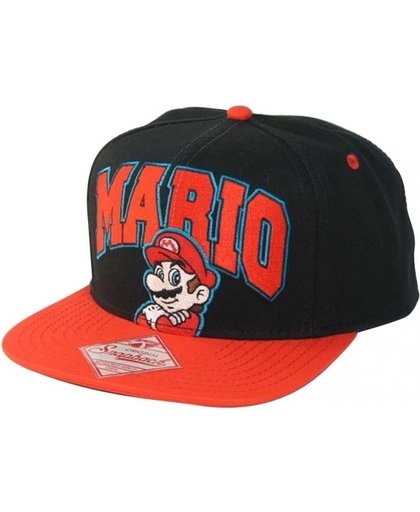 Nintendo - Black/Red Snap Back Cap Mario