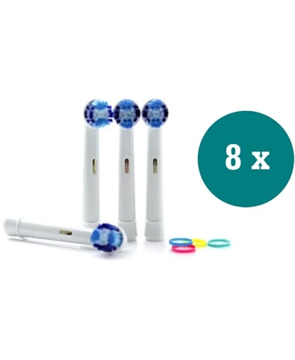 Opzetborstels Flexisoft passend op Oral-B 8 stuks - Qatrixx SB-20A