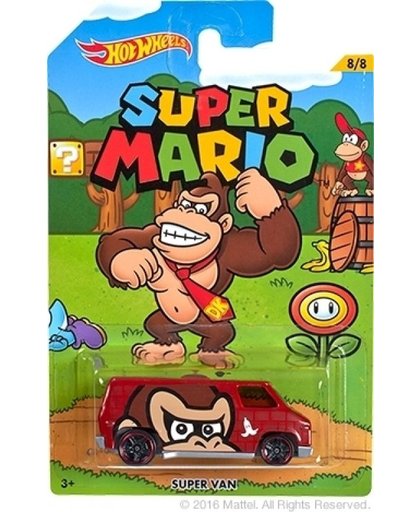 Hot Wheels Super Mario Car - Super Van (Donkey Kong)