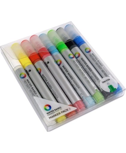 MTN Water Based verf marker pakket - 3mm Waterverf stiften met 8 verschillende kleuren