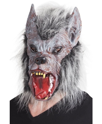4 stuks: Masker Weerwolf met haar - Latex