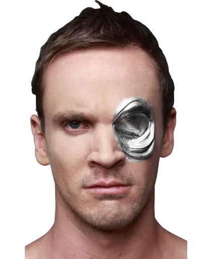 Terminator® Genisys™ T-1000 cyborg oog - Schmink - One size