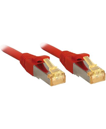 Lindy 47295 3m Cat7 S/FTP (S-STP) Rood netwerkkabel