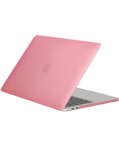 For 2016 New Macbook Pro 13.3 inch A1706 & A1708 Laptop Frosted structuur PC beschermings hoesje(roze)