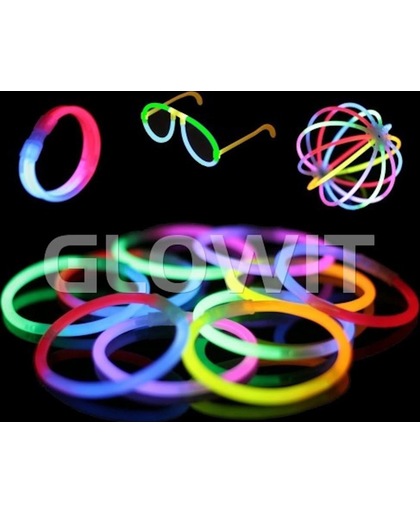 Multi-color glowsticks armbandjes (1000 stuks)