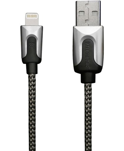 XtremeMac XCL-HQC-83 Premium Lightning kabel voor Apple iPhone 5/5S/6/6/7/8 Plus / ipad /  1m - Zilver