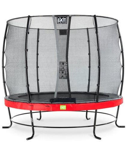 EXIT Elegant trampoline ø253cm with safetynet Economy - red