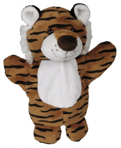 Handpop tijger 27 cm