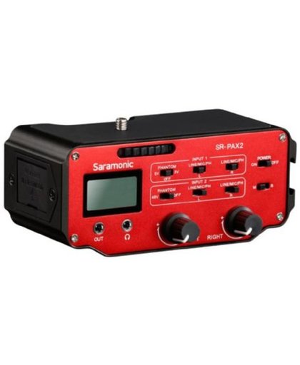 Saramonic Audio Adapter SR-PAX2 voor DSLR, CSC, Black Magic