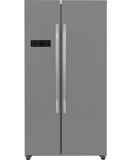Exquisit SBS130-4A+INOXLOOK - Amerikaanse koelkast