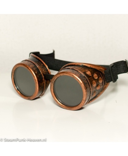 Steampunk Bril / Steampunk goggles koper