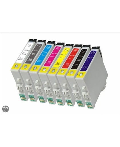 Epson T0540+T0541+T0542+T0543T+0544+T0547+T0548+T0549 inktcartrigdes (met chip) / Multipack (huismerk)