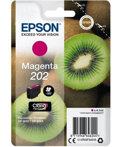 Epson 202 inktcartridge Magenta 4,1 ml 300 pagina's