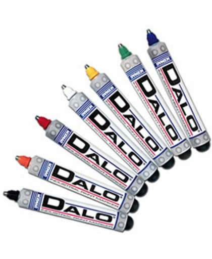 2 stuks Dykem Dalo Marker Wit (stalen bal tip) - paint marker