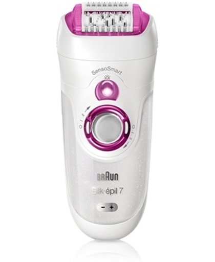 Braun Silk-épil 7 SensoSmart™ 7/700 epilator roze - Draadloze Wet & Dry epilator met 3 extra’s