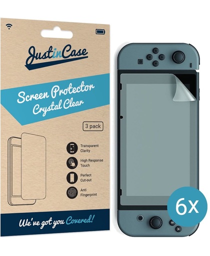 Screenprotector Nintendo Switch - 6 stuks - scherm bescherming