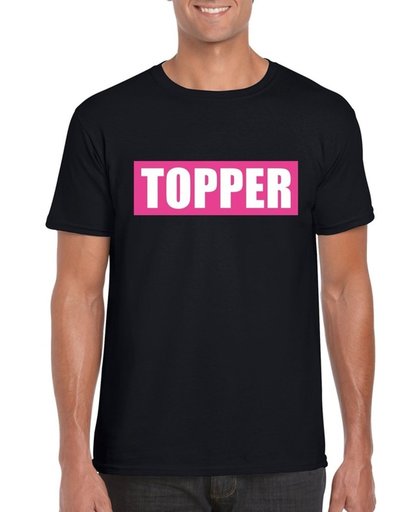 Toppers Pretty in Pink shirt Topper zwart voor heren - Toppers dresscode 2018 S