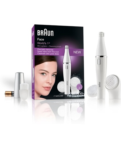 Braun Face 820 gezichtsepilator & gezichtsreinigingsborstel incl. 1 extra vervangborstel - Epilator
