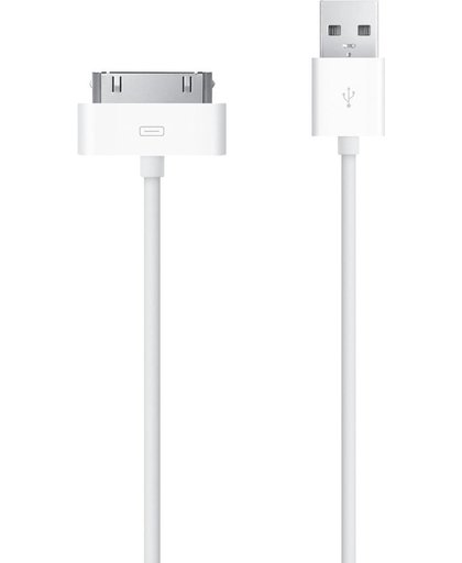 Mobiparts Apple 30-Pin USB Datakabel voor Apple iPhone en iPad 3 meter wit