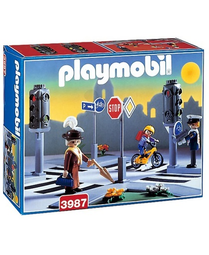 Playmobil Drukke Verkeerskruising - 3987