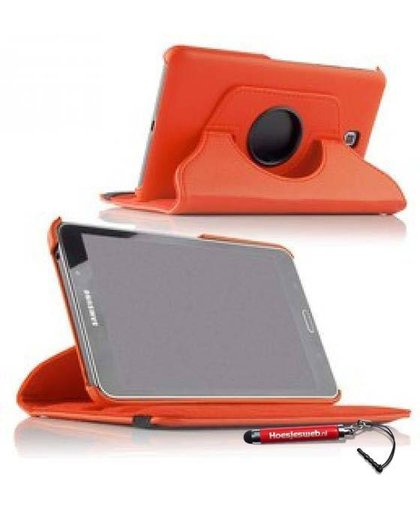Oranje 360 graden draaibare tablethoes Galaxy Tab 4 7.0 en uitschuifbare Hoesjesweb stylus