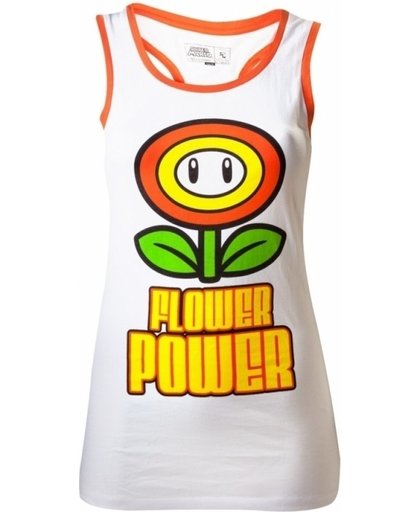 Nintendo White Flower Power Top Women