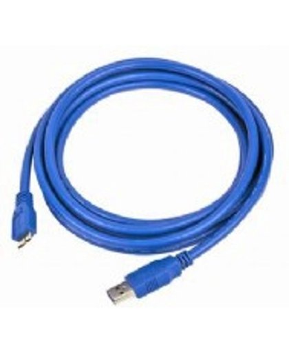 Gembird USB 3.0, 3m 3m Mini-USB A Micro-USB B Mannelijk Mannelijk Blauw USB-kabel
