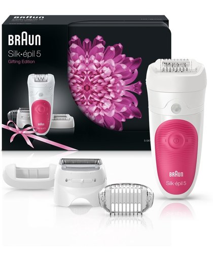 Braun Silk-épil 5-547 - 2in1 nat & droog epilator & ladyshave opzetstuk
