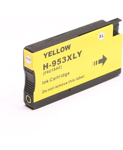 Toners-kopen.nl HP 953XL F6U18AE geel  alternatief - compatible inkt cartridge voor Hp 953XL geel Officejet Pro 8210