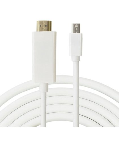 Supersnelle GOLD PLATED Mini Displayport (Thunderbolt) Naar HDMI Kabel / Adapter / Converter Mini Display Port To HDMI (Male) Voor Apple / Mac / Macbook -1,8 meter