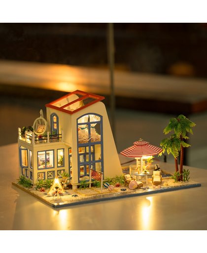 DIY Huis Bouwpakket - Doe Het Zelf Bouwpakket voor Miniatuur Huis - Knutsel Zelf Uw Droomhuis In Elkaar
